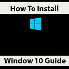 How to install Windows 10 ไอคอน