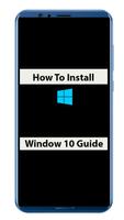 How to install Windows 10 Affiche