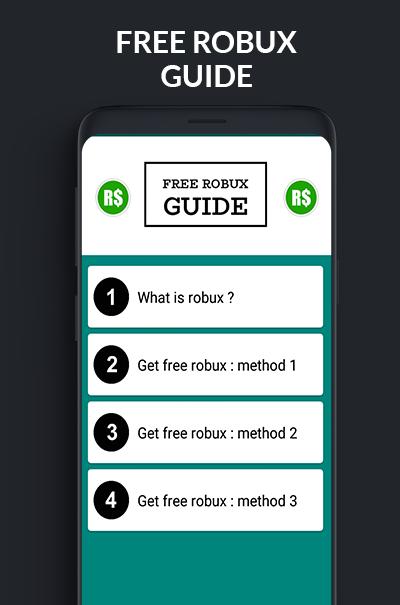 Free Robux Of Roblox Guide For Android Apk Download - what is robux