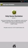 برنامه‌نما Holy Quran Recitation عکس از صفحه
