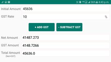 GST Calculator - Include or Exclude GST تصوير الشاشة 1