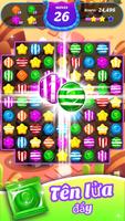 Gummy Candy Blast -Fun Match 3 ảnh chụp màn hình 1