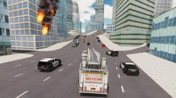 Fire Truck Driving ポスター