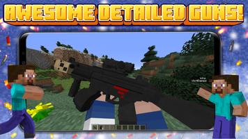 Weapon & Gun Mod for Minecraft الملصق