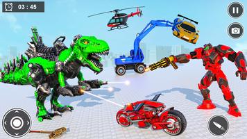 Juegos de coches Dino Robot captura de pantalla 1