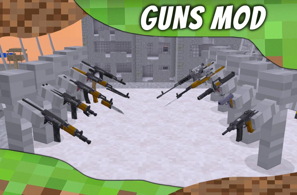 Mod Guns for MCPE. Weapons mods and addons. for Android