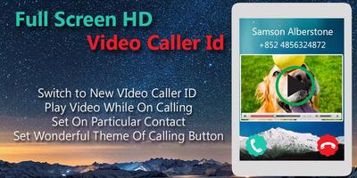 HD Video Caller ID - Full Screen Video Ringtone पोस्टर