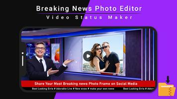 Breaking News Video Maker - Breaking News Photos capture d'écran 1