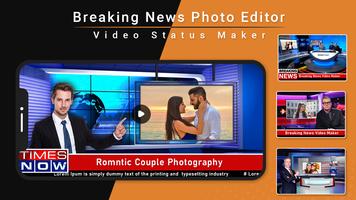 Breaking News Video Maker - Breaking News Photos capture d'écran 2