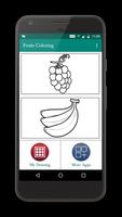 Fruits Coloring Affiche