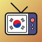 韓国のテレビを生放送する アイコン