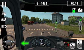 Euro Truck Driving Sim 2019 - Truck Transport Game ภาพหน้าจอ 1