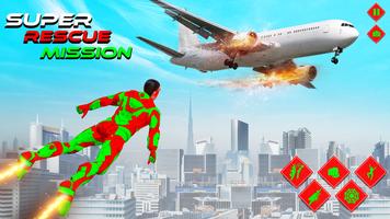Flying Superhero Spider Games plakat
