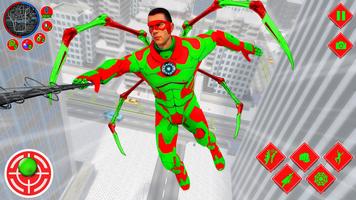 Flying Superhero Spider Games ภาพหน้าจอ 2