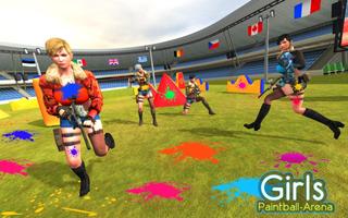 Paintball Girls Arena Shooting 3D постер