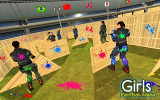 Paintball Girls Arena Shooting 3D скриншот 1