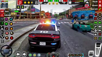 City Police Car Game Chase 3D Plakat