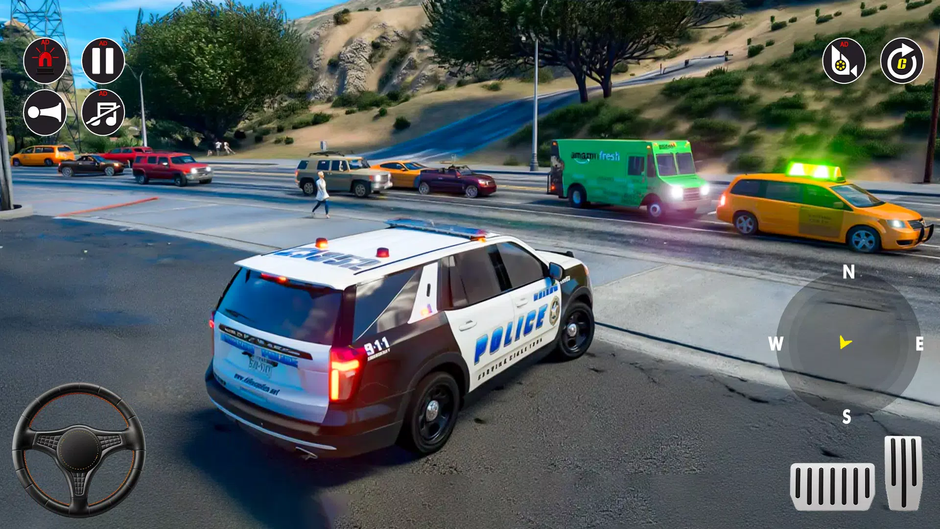 Police Chase Car Game Offline