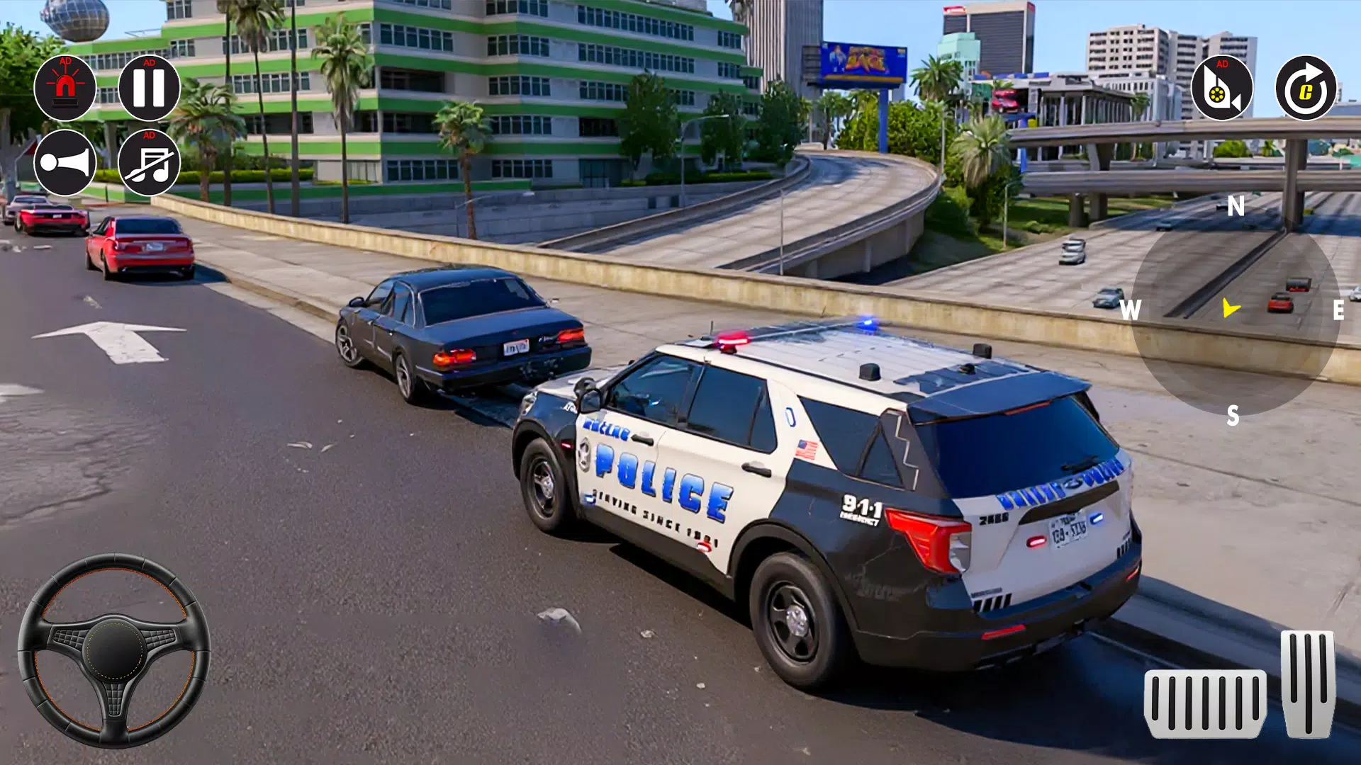 Police Chase Car Game Offline