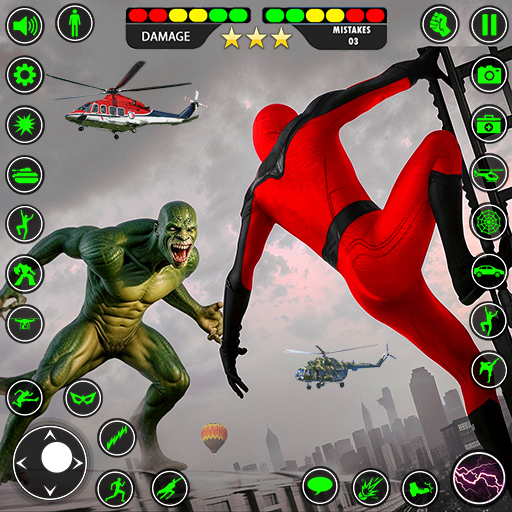 Gangster Crime Rope Hero City