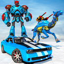 Police Flying Robot Car Game APK