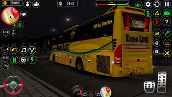 Euro bus Simuladr Ônibus Jogos imagem de tela 1