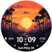 The Sunset Digital Watchface APK