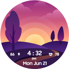 Time Scene Digital watch face Zeichen