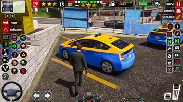 Real Taxi Driver Game 3D Plakat