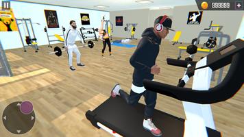 Gym Fitness Empire Gym Game 3D Poster