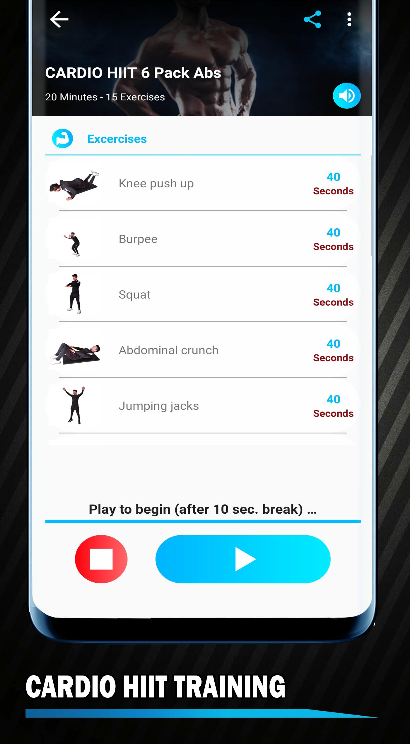 Trening cardio w domu - treningi HIIT Fitness for Android - APK Download