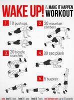 gym workout exercises poster