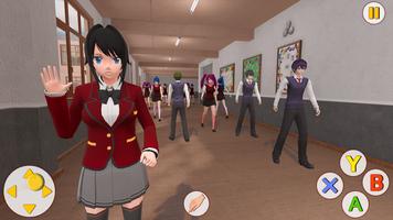 Real Girls School Simulator captura de pantalla 1