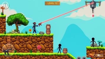 Stick Man: Shooting Game скриншот 1