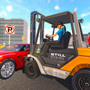 Real City Police Forklift Car Parking Challenge 3D APK