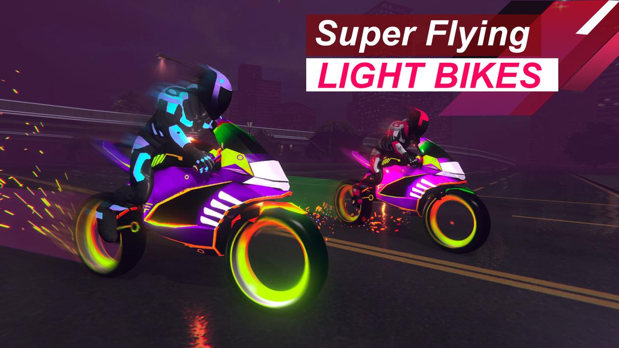 Light Bike Flying Stunts screenshot 7