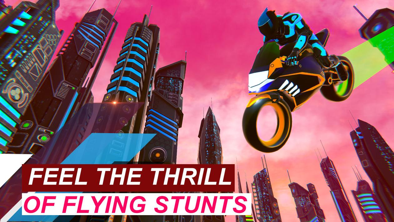 Light Bike Flying Stunts screenshot 8
