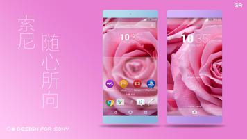 XPERIA ON | Pure Pink Theme Poster