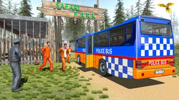 Police Bus Offroad Bus Game 3D capture d'écran 1