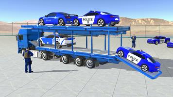 Grand Police Transporter Truck : Police Car Games capture d'écran 1