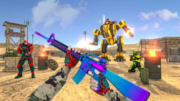 Mission Real Robot Counter Shooting Game Plakat