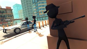 Stickman Hero Mafia Crime: Gangster Fighting Game capture d'écran 2