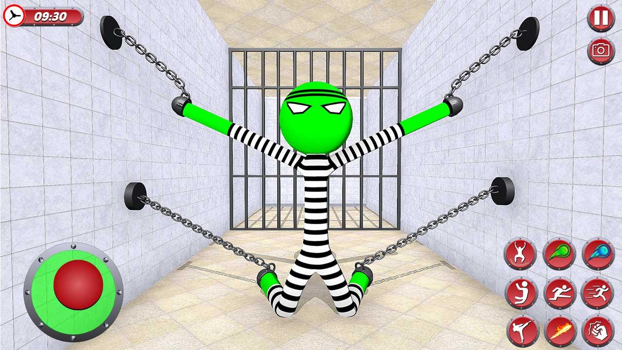 Stickman Games - Jailbreak 4 Warriors Fight's to Escape Prison 