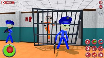 Prison Break Stickman Adventure Jailbreak Prisoner Ekran Görüntüsü 1