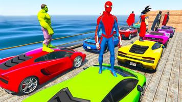 Superhero Car Stunt GT Racing โปสเตอร์