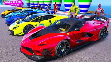 Superhero Car Stunt GT Racing screenshot 1