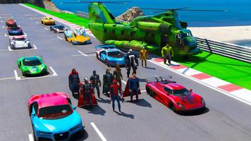 Superhero Car Stunt GT Racing screenshot 2