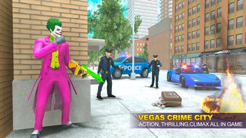 Grand Clown Crime City War: Gangster Crime Games capture d'écran 1