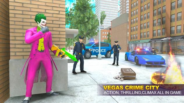 Clown Crime City Mafia: Bank Robbery Game 截图 1