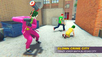 Grand Clown Crime City War: Gangster Crime Games imagem de tela 3